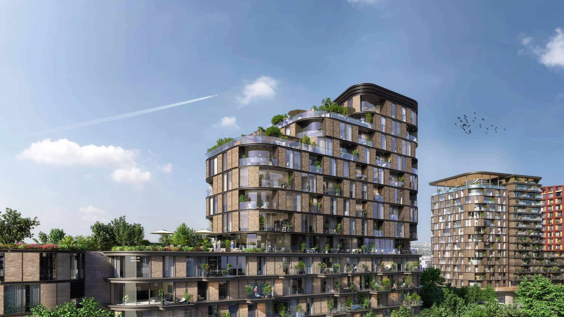 Современный комплекс у залива Халич