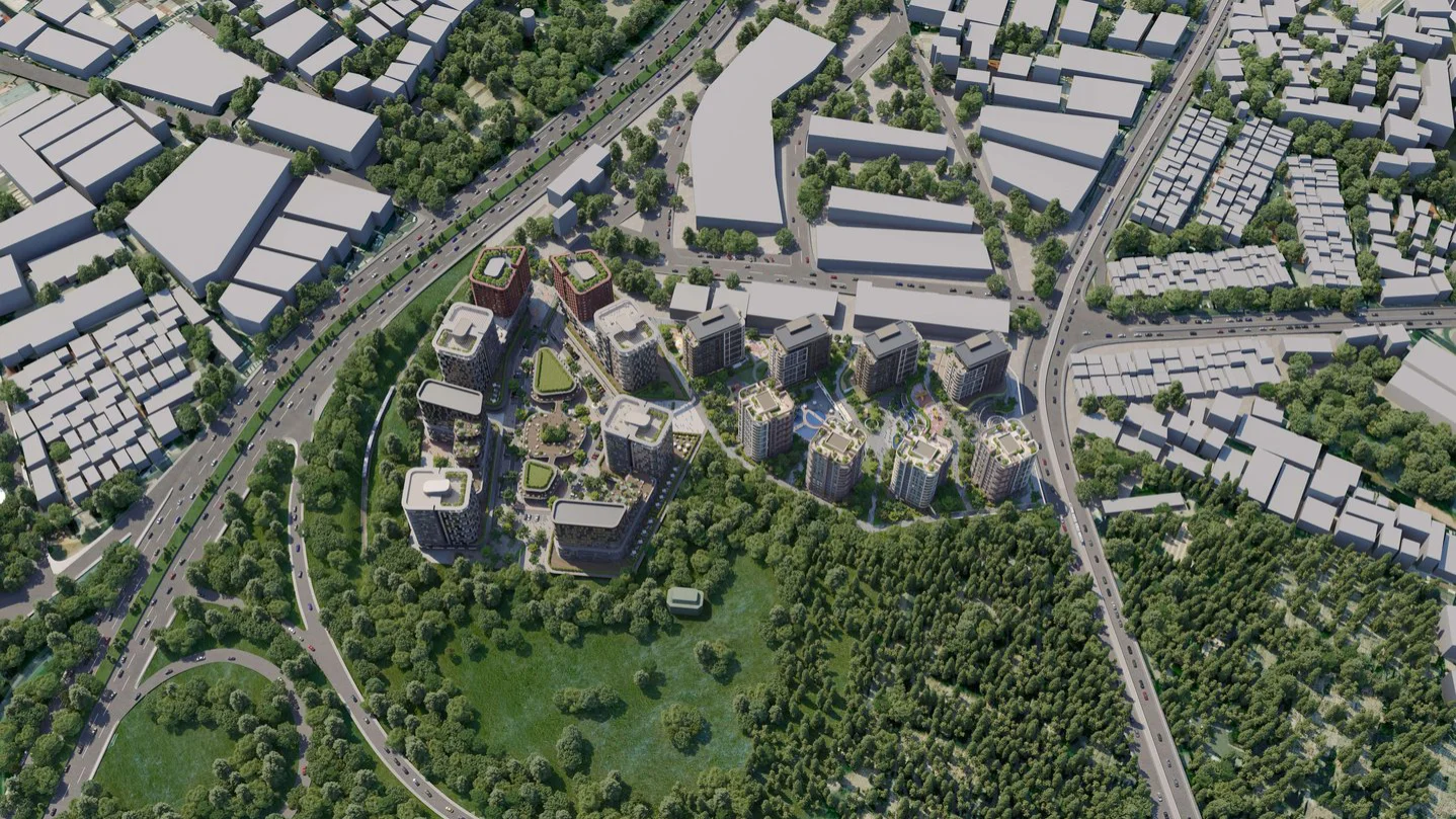 Современный комплекс у залива Халич - district