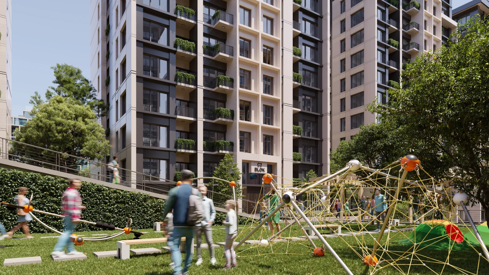 Современная резиденция с инфраструктурой в Багджыларе - untagged